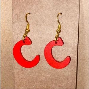 ☀️3/$12☀️ Letter “C” Wood Earrings